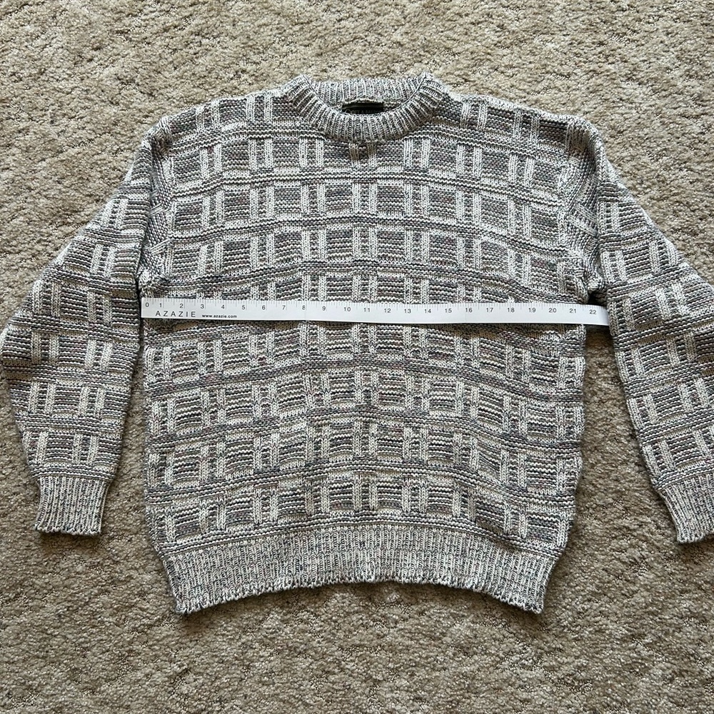 Multicolored Chunky Grandpa Sweater